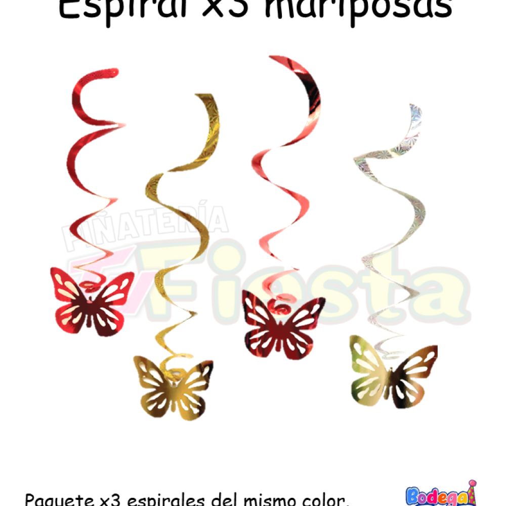 ESPIRAL X3 MARIPOSAS