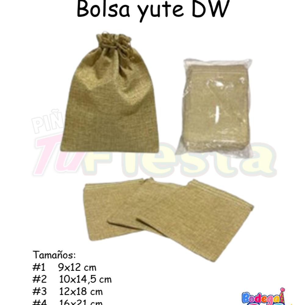 BOLSA YUTE DW #3: 12X18 CM