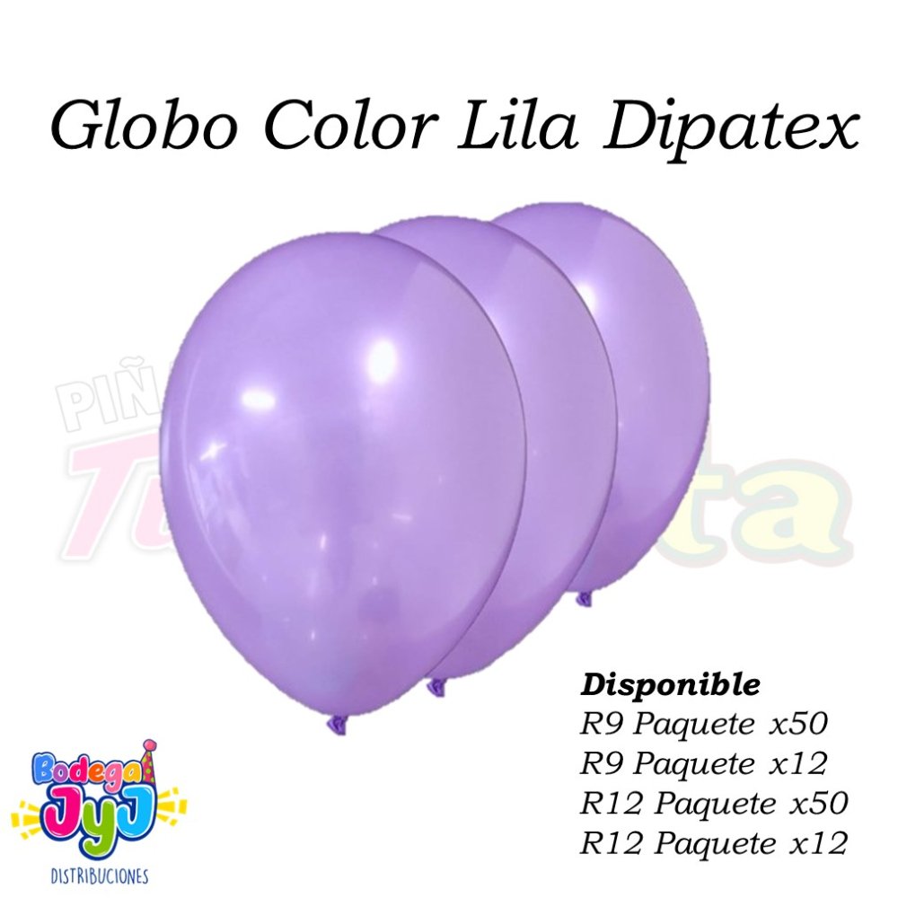 GLOBO LILA DIPATEX R9 X50 UNIDADES