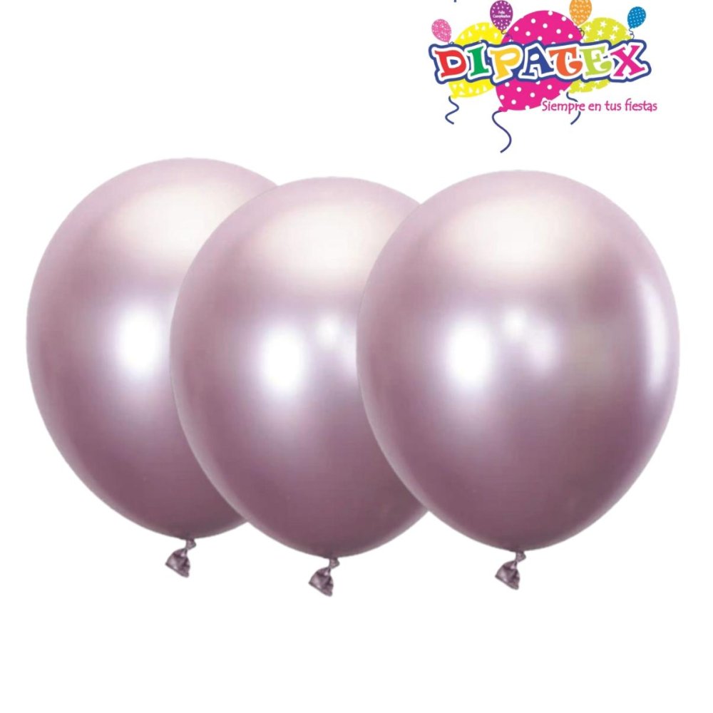 GLOBO ROSADO CROMADO ESPEJO DIPATEX R12 X50 UNIDADES