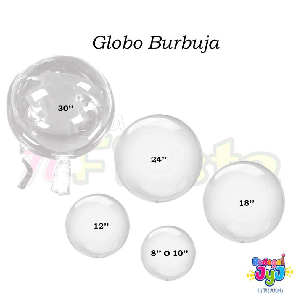 GLOBO BURBUJA 12 PULGADAS