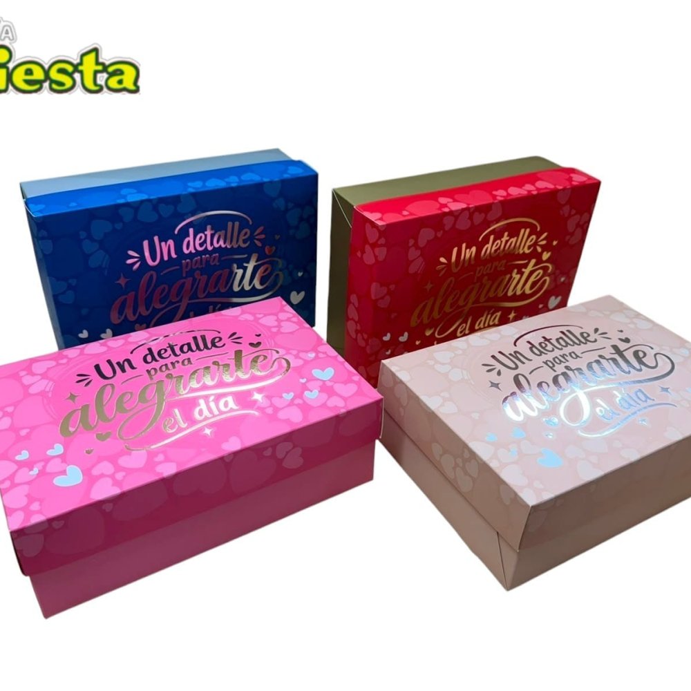 CAJA JUMBO MEDIANA CORAZONES ESTAMPADA