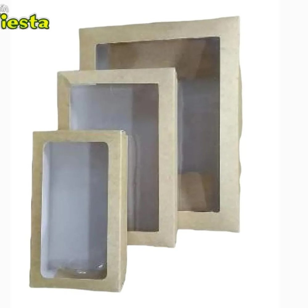 CAJA JUMBO KRAFT CON VENTANA GRANDE
